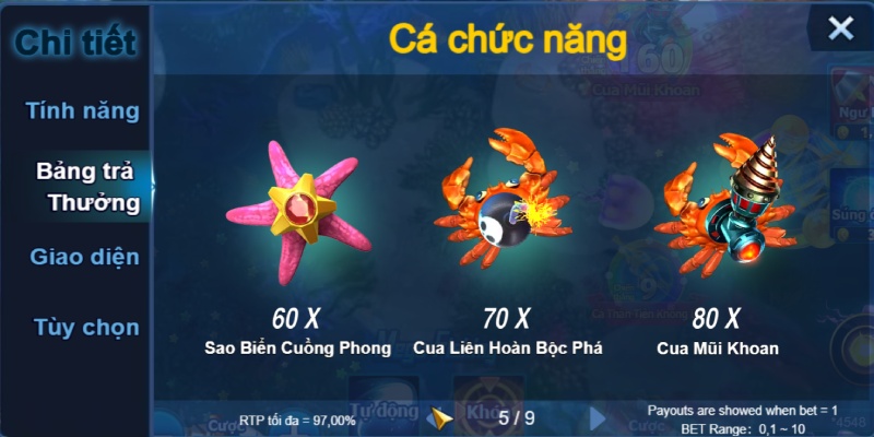 Những trò chơi săn cá dưới đại dương được yêu thích